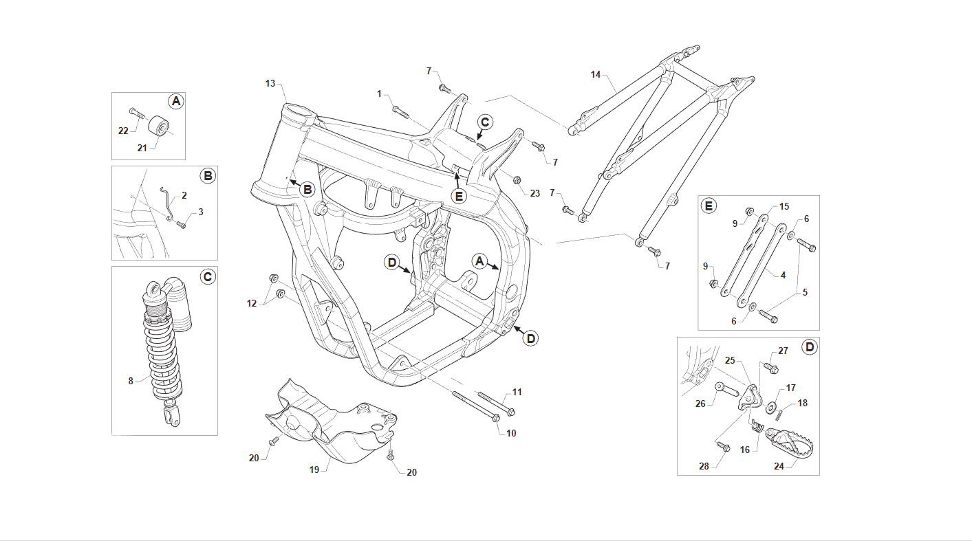 2T 250/300 MX 2015 - BASTIDOR